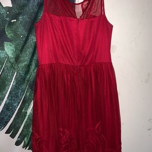 Red Flowy dress
